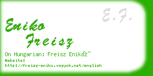 eniko freisz business card